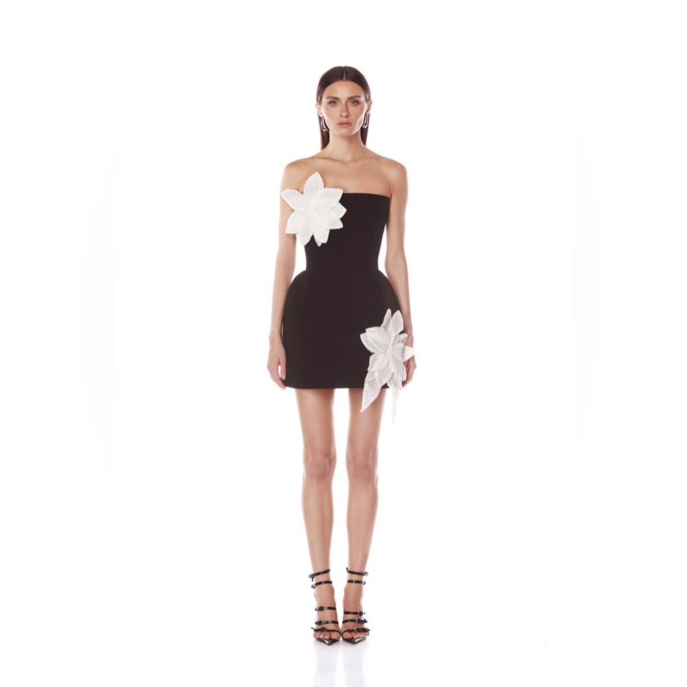 Bronx & Banco Jasmine Maraya Black & White Mini Dress XS NWOT